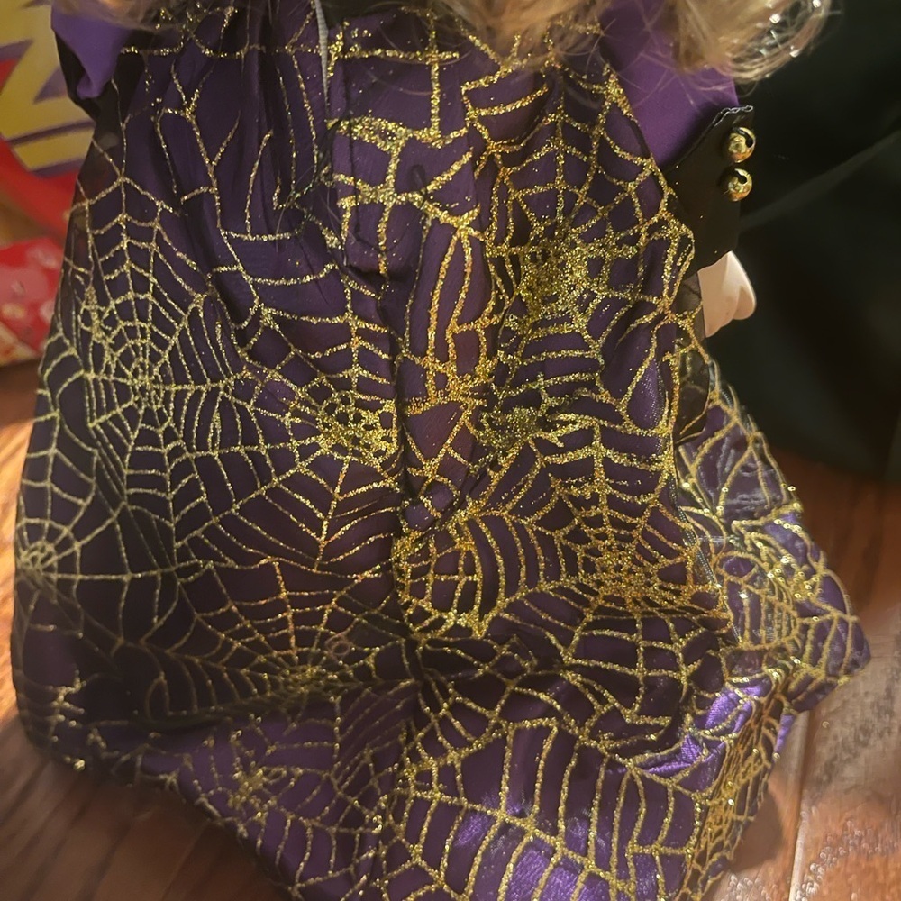 Unbranded Blonde Witch Wearing Purple And Black - Picture 5 of 6